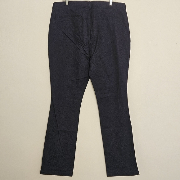 OLD NAVY UNIFORM BOOT CUT STRETCH NAVY PANTS WOMEN'S SIZE 16 TALL - Picture 3 of 8